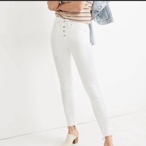Madewell high rise skinny button fly
